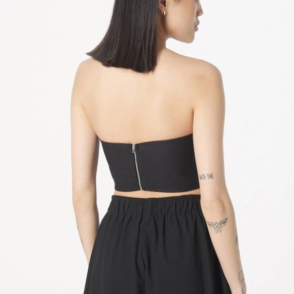 NWT Trendyol plunge corset top in black - Picture 3 of 10